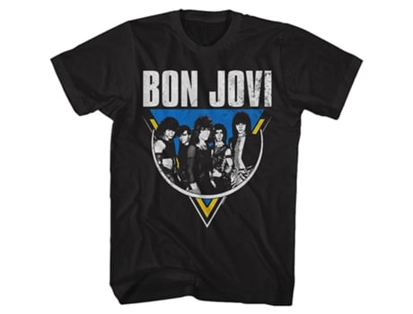 Camiseta ROCKINSTONE desgastada Bon Jovi (XXXL)