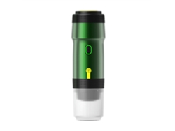 Cafetera expreso portátil Chrui con cápsula USB 3 en 1, cable USB y cable para coche (verde)