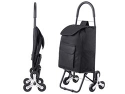 Carrito de compras plegable Succebuy de 36 litros con bolsa de almacenamiento y 6 ruedas
