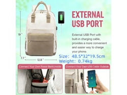Mochila Cabine Digitallab branca (48,5x32x19,5cm - 30l)