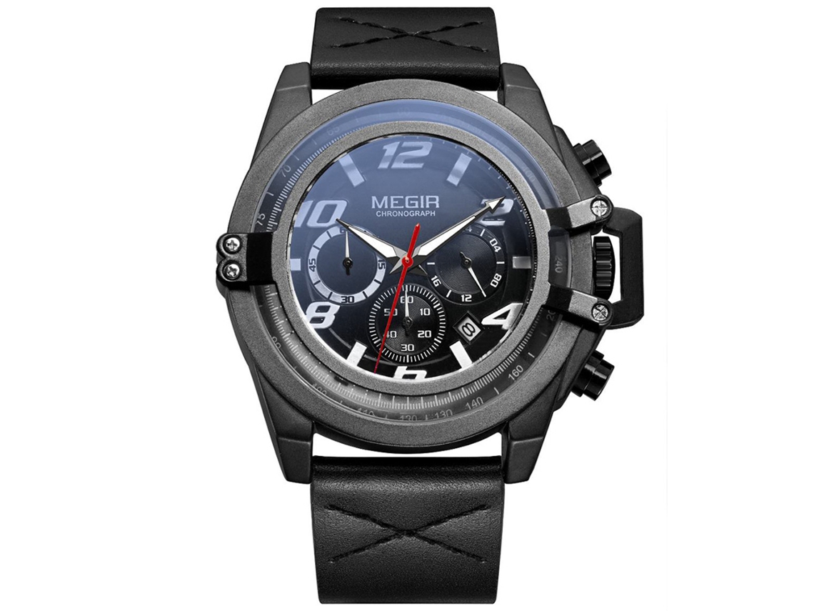 Reloj De Pulsera De Cuarzo Clásico Y Sencillo Para Hombre Zhoulianfa Con Correa De Pu (negro)