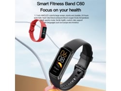 Pulsera Inteligente Deportiva Con Monitorización De Temperatura Corporal Y Frecuencia Cardíaca Reloj Pulsera C60