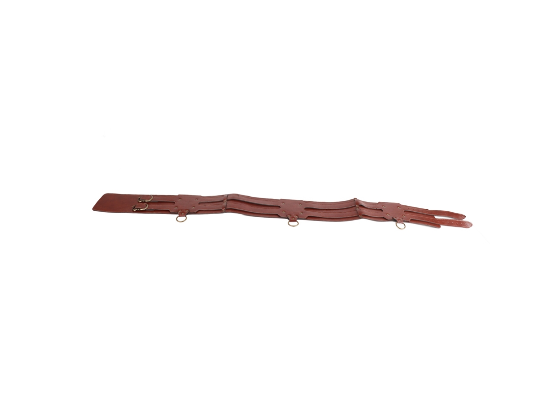 Junli-cinto Medieval De Cuero Artificial Ancho Con Hebilla Para Hombre