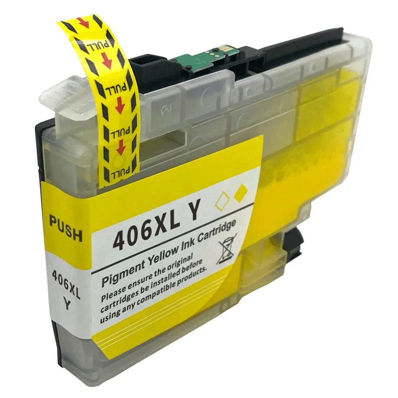 Lc406xl Ylc406 Lc-406 Lc-406xl Lc406xl Compatible Ink Cartridge For Brother Mfc-j4335dw J4345dw J4535dw J5855dw J5955dw J6555dw J6955dw