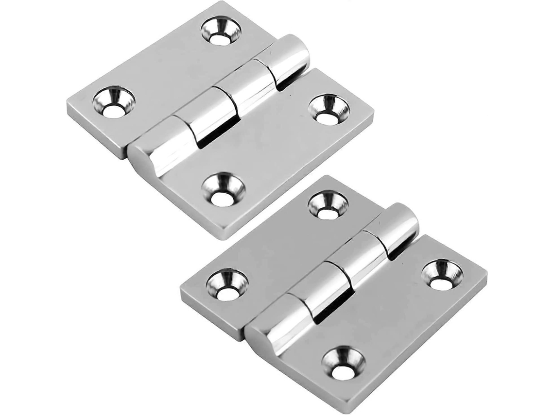 2 Bisagras De Acero Inoxidable Para Puerta 50*50mm Resistente A La Corrosión De Alta Calidad Para Barco Y Uso Múltiple