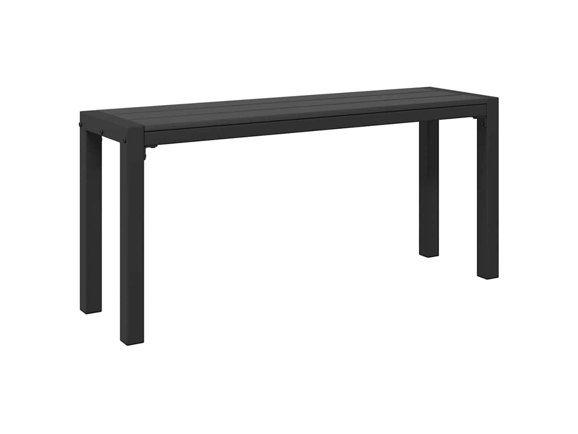 Maison Exclusive - Banco De Jardín Negro 100 X 28 X 45cm Acero