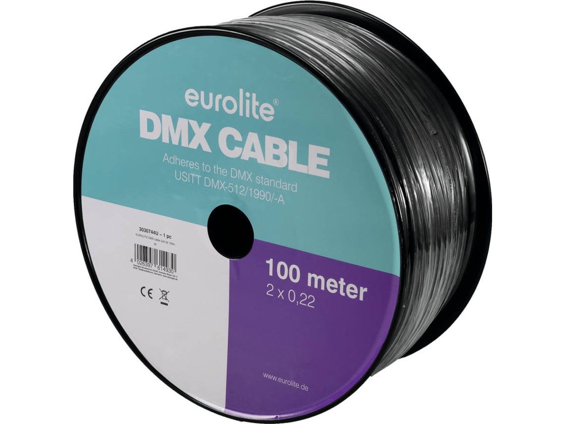 Cable EUROLITE DMX bk (100 m)