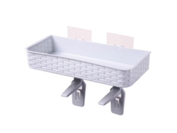 Estante para ducha de baño con estante azul