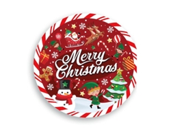 Pack de 6 Platos de Merry Christmas de 23 cm
