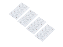 20 Piezas Chips Led Smd Luz Blanca 6v Con Lente Óptico Para Reparación De Tv Led