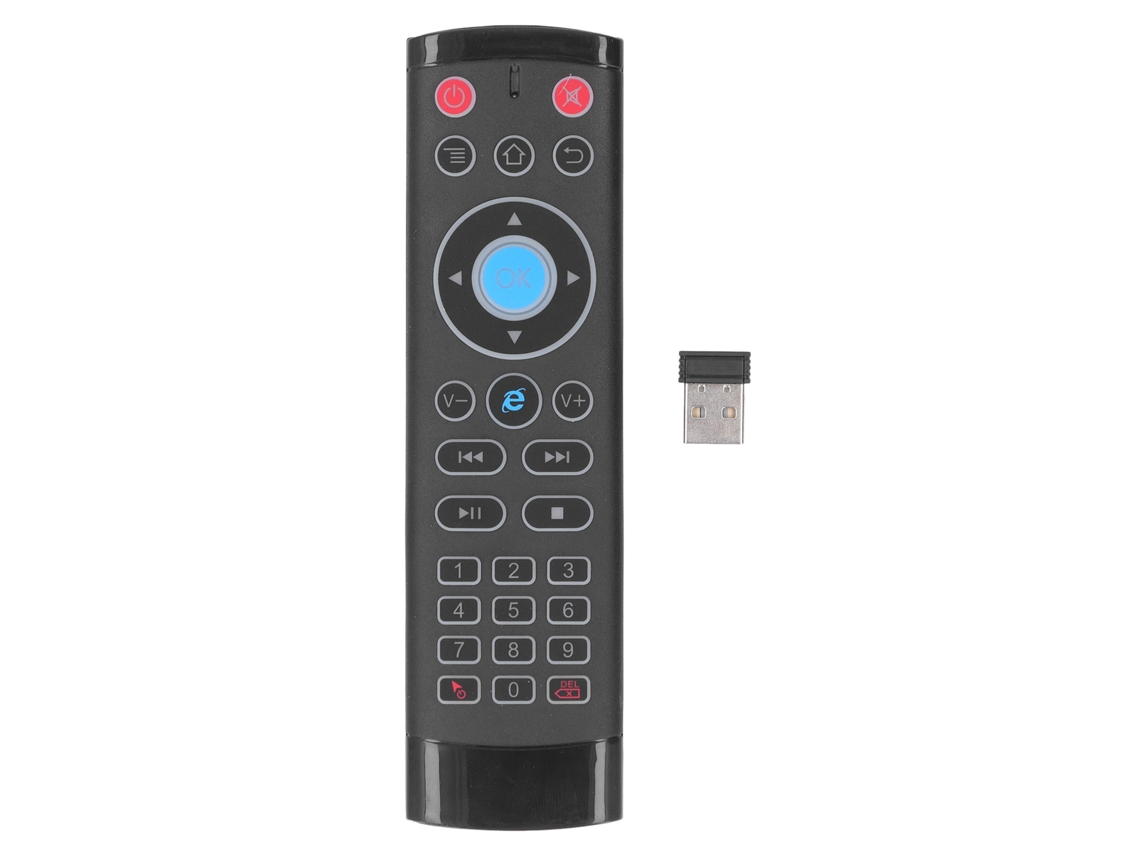 Mando A Distancia Inalámbrico Usb Universal Inteligente De 2,4 Ghz Con Aprendizaje Por Infrarrojos Para Tv, Teléfono Y Pc.