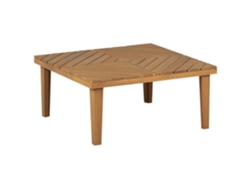Mesa de exterior BELIANI Baratti de Madera de acacia Madera clara 70x70x33