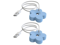 Mini humidificador para plantas Creative Flower USB Azul Bestvite Azul (2 unidades)