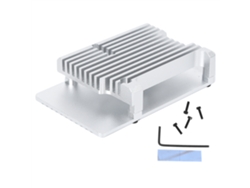 Caja De Placa Base De Aleación De Aluminio Duradera Para Raspberry Pi4 Componentes Electrónicos Negro