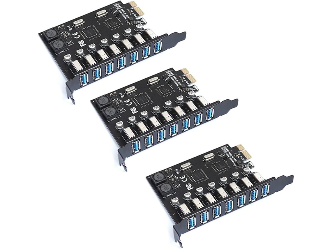 Tarjeta De Expansión Pci Express Usb 3.0 E De 7 Puertos (3 Unidades)