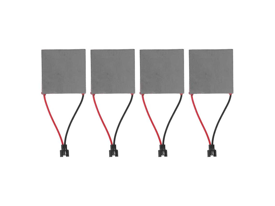 4 Piezas Placa Generadora De Ventilador De Chimenea Aluminio 227℃ Hoja Reparación Accesorio