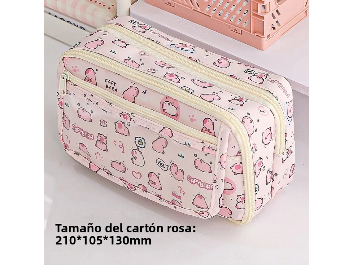 (estilo 2) Estuche Para Lápices De Alta Calidad Con Diseño De Carpincho Y Tapa Plegable.