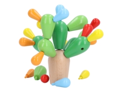Juguete De Bloques De Construcción Apilables De Cactus Y Tilo Para La Educación Infantil Temprana.