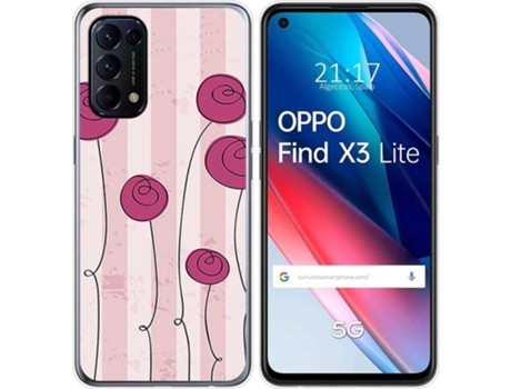 Carcasa Oppo Find X3 Lite TUMUNDOSMARTPHONE Flores Vintage