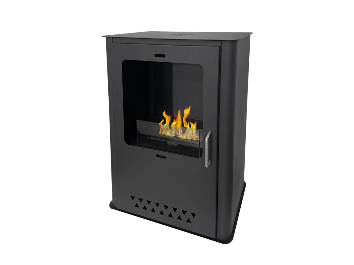Estufa de Bioetanol Luisa, Chimenea de Suelo, 50 x 30 x 68 cm (compartimento x fondo x alto).