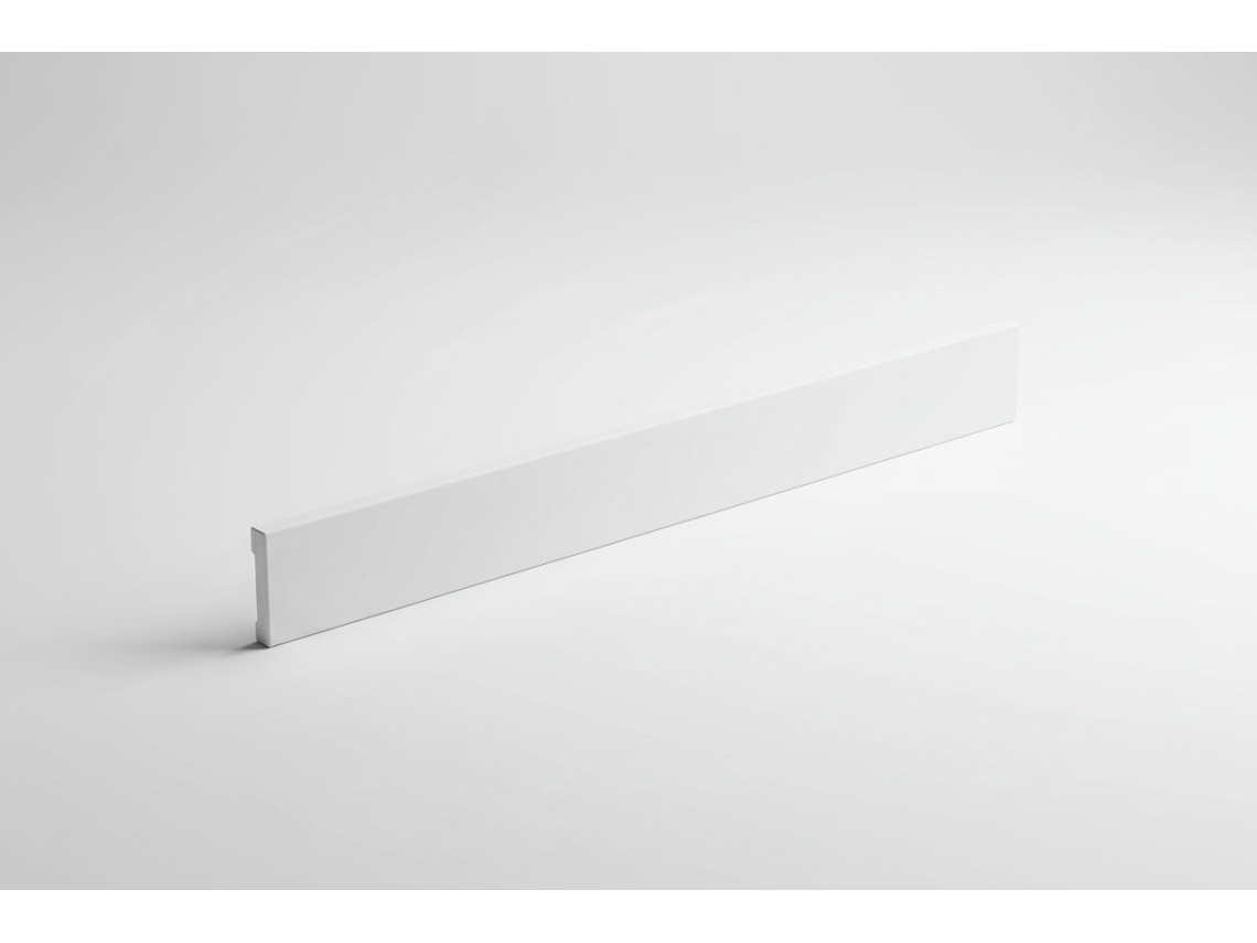 Porcelánico Blanco Mate 60x8x9,5 cm Plinthe / Boîte 12 Unidades