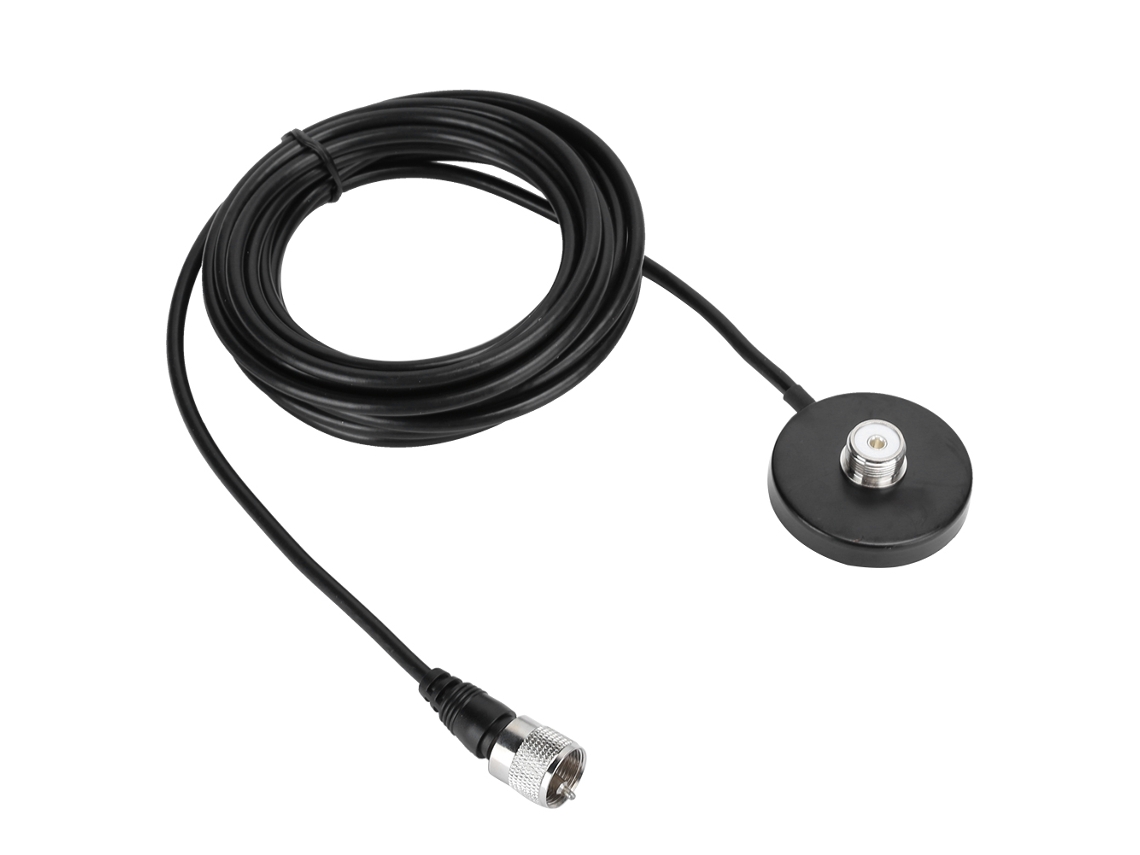 Base Magnética Para Antena De Radio Móvil De Coche Con Cable De 5 M - Accesorio Para Coche