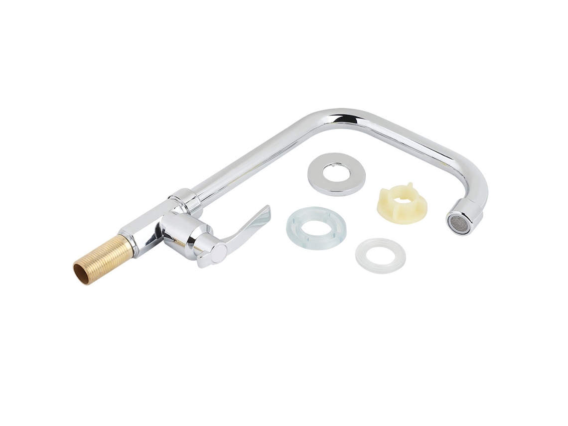 Grifo de cocina de agua fría con conexión G1/2 cepillada para fregadero