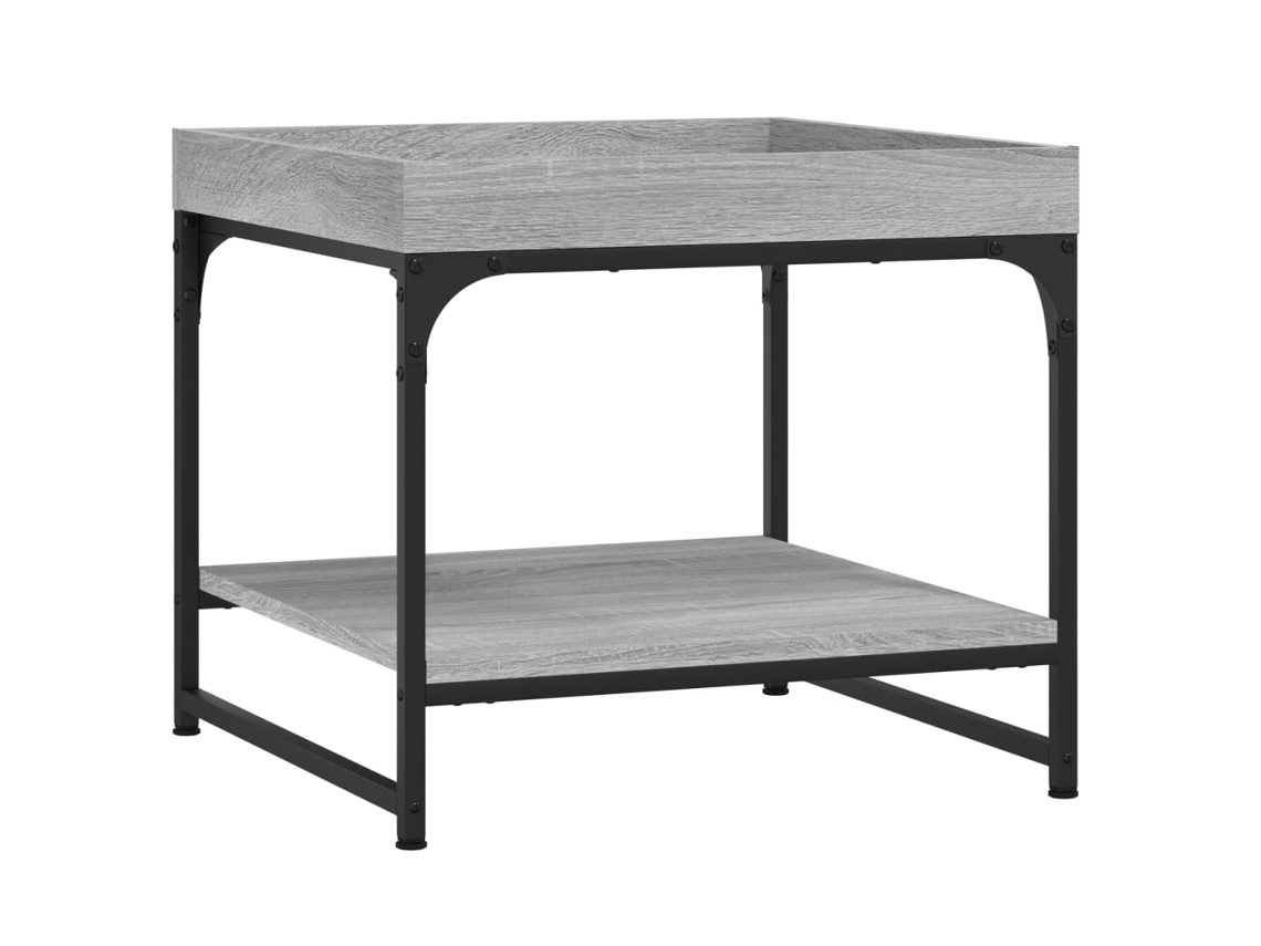Maison Exclusive - Mesa De Centro Madera De Ingeniería Gris Sonoma 49,5x49,5x45 Cm