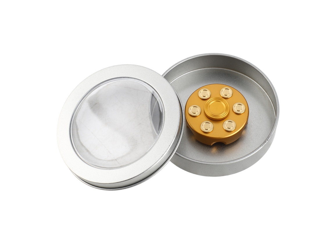 Dan26-mini Giroscopio De Dedo De Cobre Puro Desmontable Con Balas Rotatorias Juguete Para Adultos Y Niños