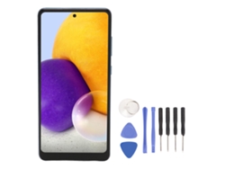 Pantalla OLED de repuesto Yhl de 6,7" para Samsung Galaxy A72 5G/4G SM A725 con sensor de huellas dactilares azul.
