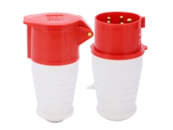 Conector Industrial Trifásico De 5 Pines, 16 A, Resistente Al Agua Ip44, 220-380 V/240-415 V, 3p+n+e