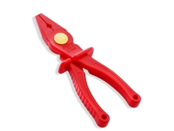 2026-pliers Aisladas 1000v Para Electricistas De Plástico Con Fibra De Vidrio, Ahorro De Fuerza, Iec60900, 195mm Rojo