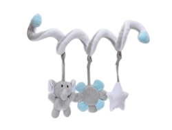 Peluche En Espiral Para Cuna Y Cochecito Con Cascabel Para Bebés De 1 Mes En Adelante.