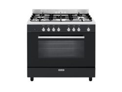 Cocina mixta 104l 5 fuegos negra. GE960CVBK2 - GLEM