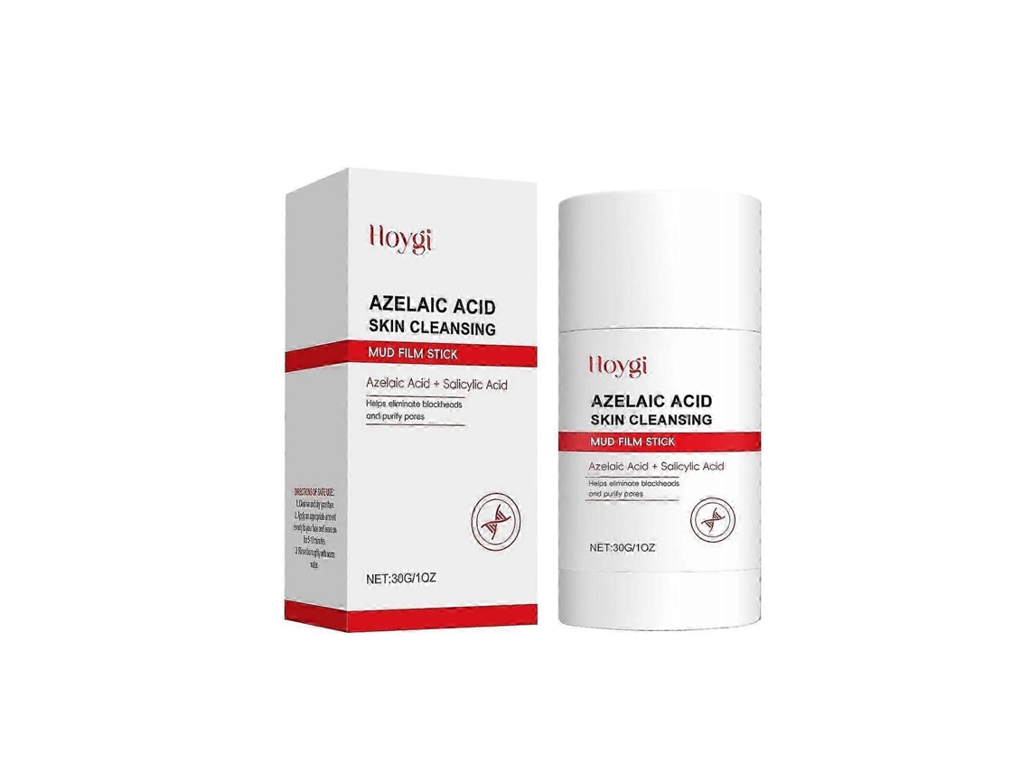 Barra limpiadora profunda antioxidante para poros, mascarilla de barro exfoliante con ácido azelaico y ácido salicílico para piel grasa y propensa al acné.