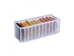 Organizador de cajones plegable con 11 compartimentos: 1 pieza para guardar ropa interior.