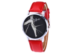 Reloj De Pulsera De Cuarzo Para Hombre/mujer Con Correa De Piel Sintética, Estilo Sencillo, Esfera Redonda.