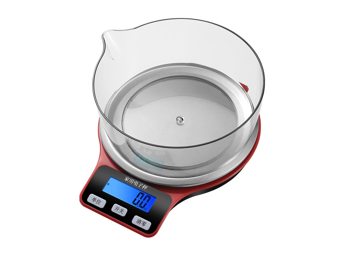 Báscula electrónica de cocina Siurn con tres modos de carga 5 kg/1 g