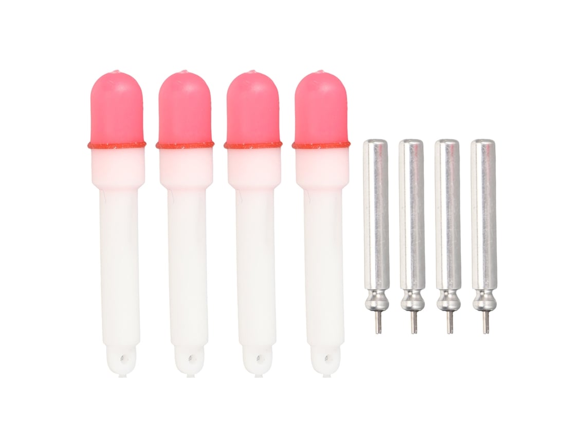 2026rebe-4pcs Bastones Luminosos Para Pesca Nocturna, Luces Led Para Cañas De Pesca, Flotadores De Pesca Con Luz Roja Estable