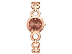 Reloj De Pulsera Analógico De Cuarzo Para Mujer, De Aleación, Con Esfera Redonda Y Estilo Moderno.