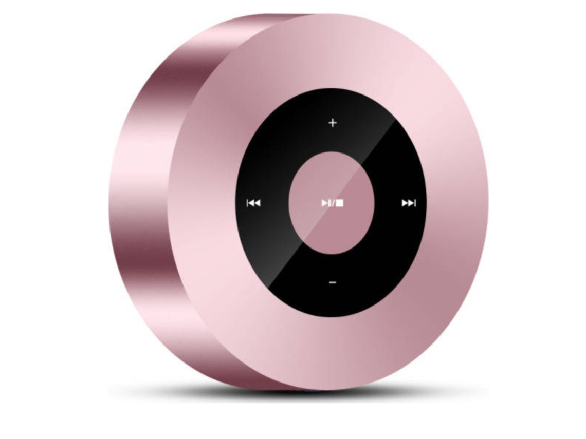 Altavoz Bluetooth A8 de 5 W, IPX7, táctil, 15 h, TF, mini tableta de bolsillo, portátil, ducha, piscina, camping, barbacoa, oro rosa, Yizhood