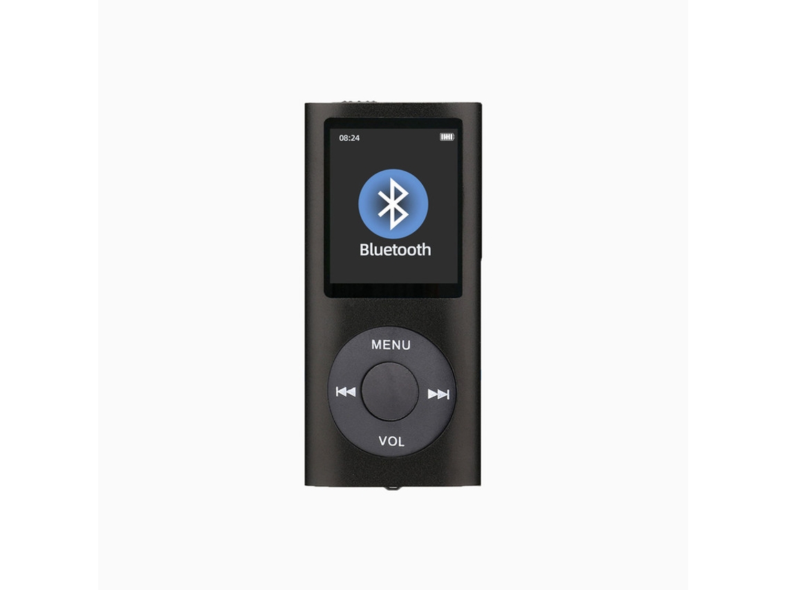 MP3 YIZHOOD (Sin tarjeta)Portátil con pantalla LCD de 1,8 Soporte de radio FM Tarjeta TF negro