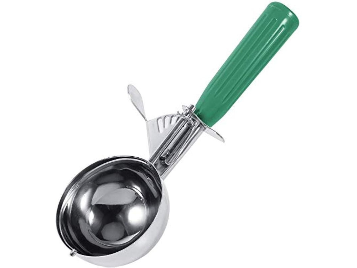 Cuchara Para Helado Y Puré De Patatas De Acero Inoxidable Con Mango Antideslizante Y Palanca De Liberación