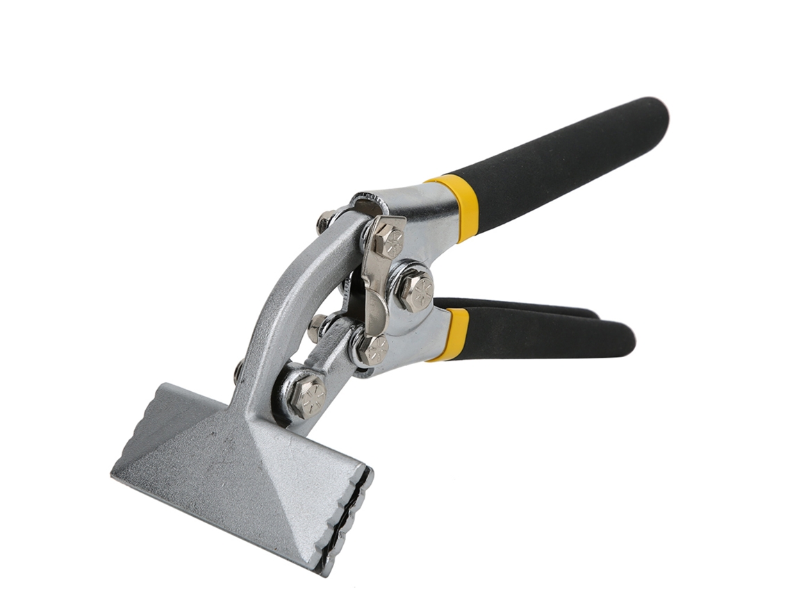 Pinzas para doblar placas de metal, sujeción manual antideslizante.