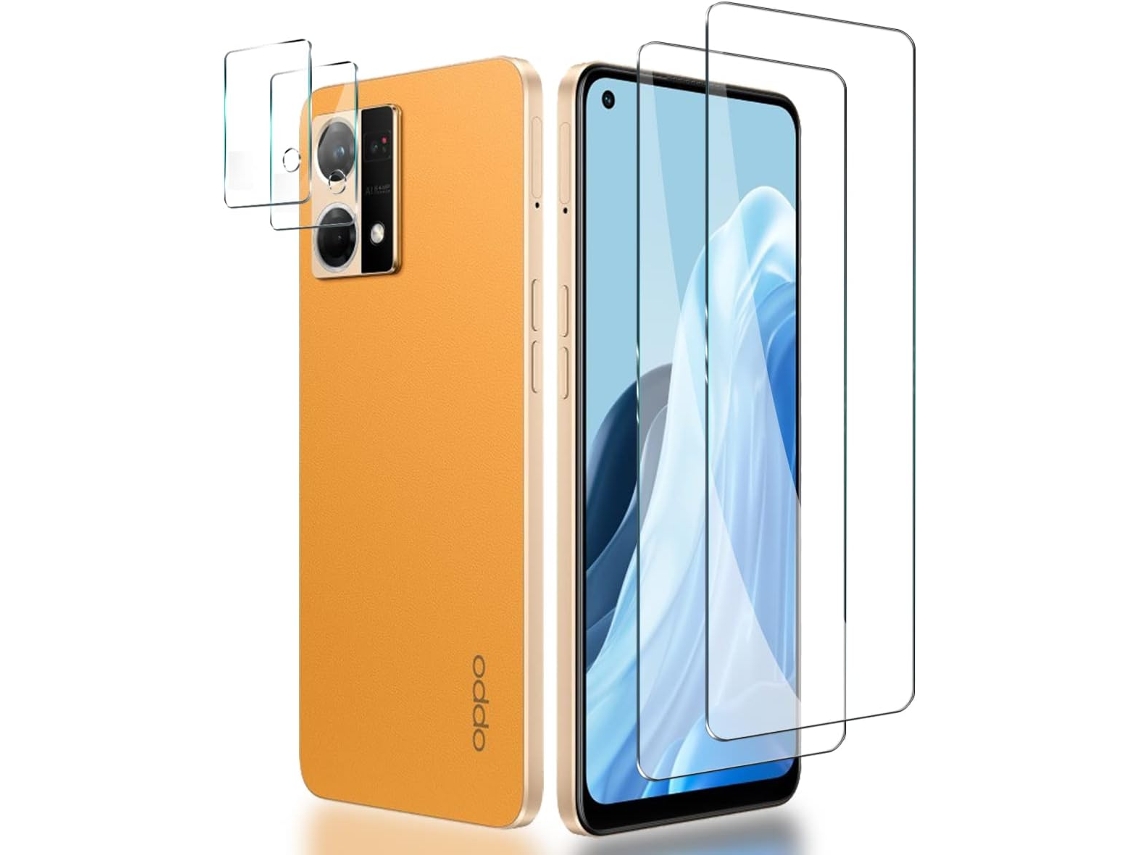 Conjunto de Protectores de Lente Contém Proteção Traseira Antiarranhões Sem para Oppo Reno 7 4G HONGWE. (2un)