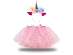 2026-disfraz De Unicornio Princesa Con Falda Tutú Arcoíris Y Diadema Para Niñas Carnaval