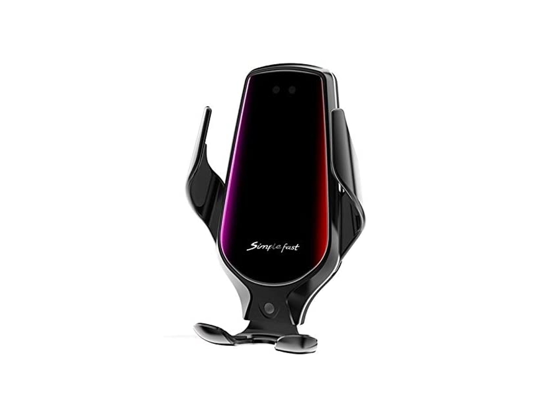 Cargador Sem Qi Carro Sensor Infravermelho Inteligente Fast YIZHOOD Negro