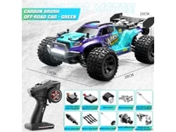 Coche todoterreno RC 1/18, camión teledirigido de 2,4 GHz, azul Aeuzwr