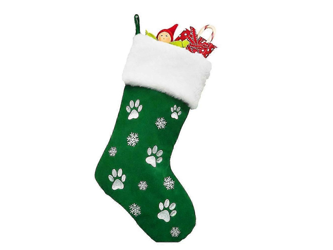 Adornos navideños de cuadros de búfalo para medias, puños de peluche y decoraciones para fiestas navideñas de Hengjian.