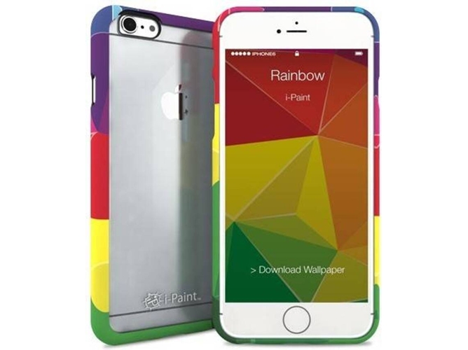Funda iPhone 6, 6s, 7, 8 I-PAINT Ghost Multicolor